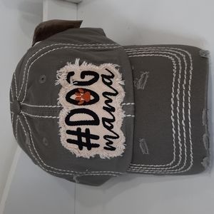 #Dog Momma Baseball Hat Cap Headwear Vintage Look KBETHOS NWT Gray